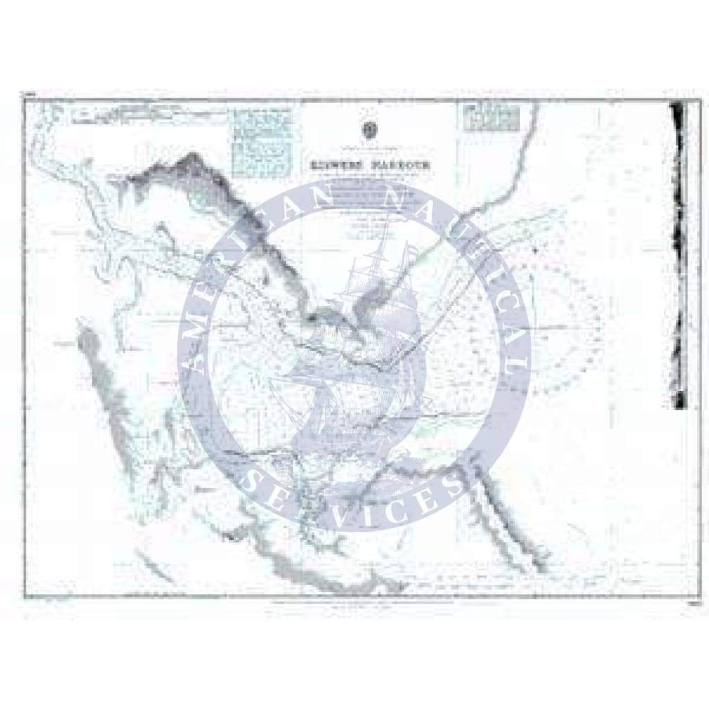 British Admiralty Nautical Chart 687: Kiswere Harbour