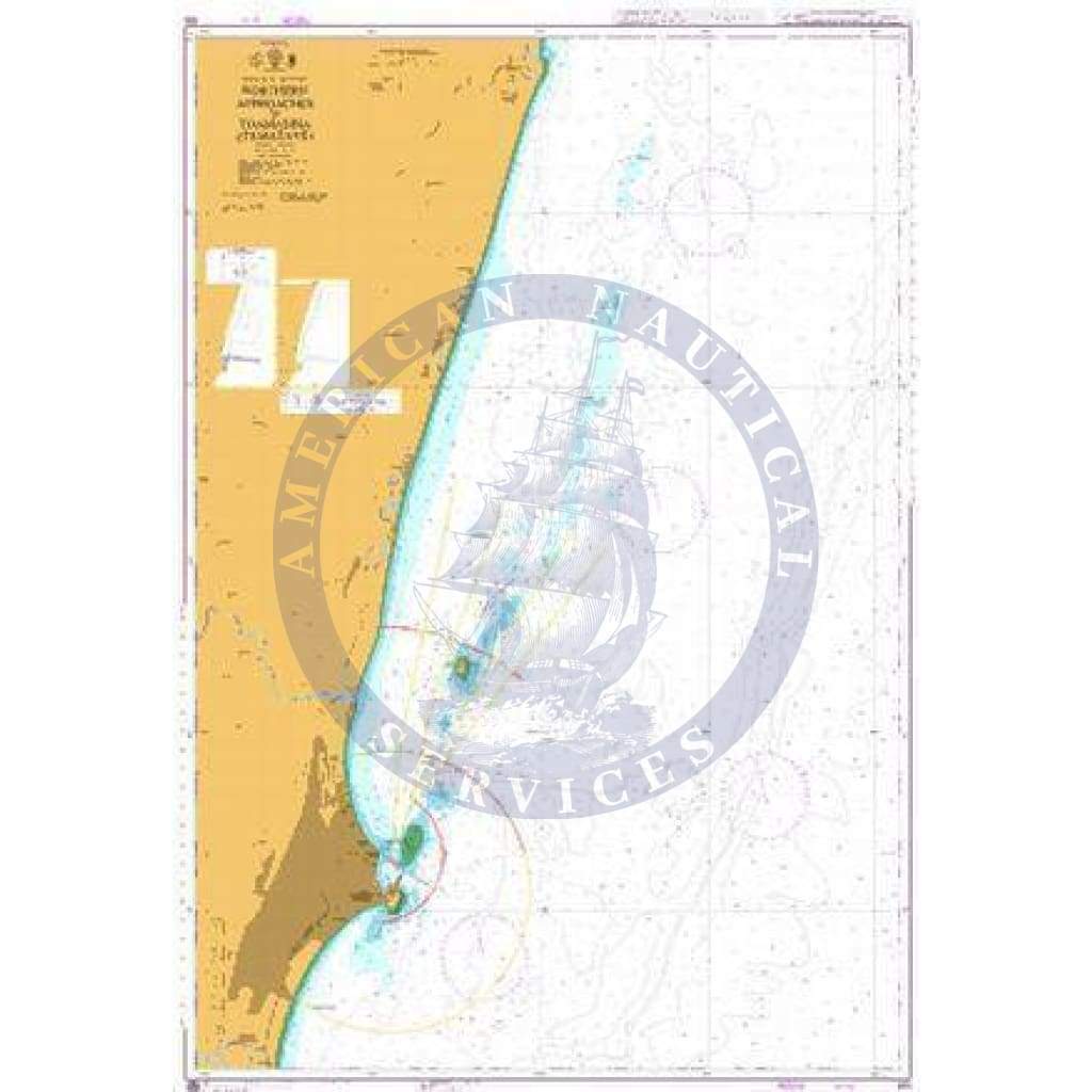 British Admiralty Nautical Chart 695: Madagascar - East Coast, Northern Approaches to Toamasina (Tamatave)