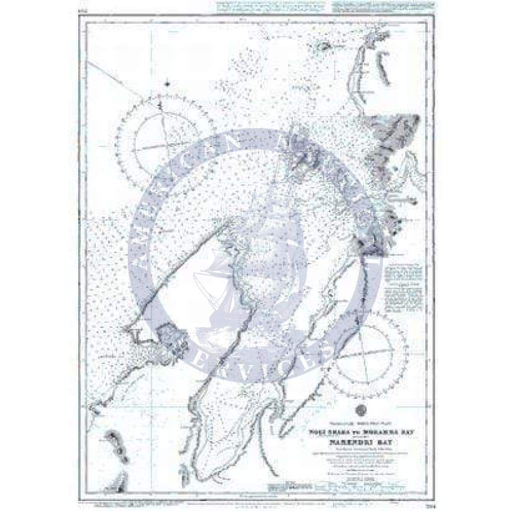 British Admiralty Nautical Chart  704: Nosi Shaba (Nosi Beroja) to Moramba Bay including Narendri Bay