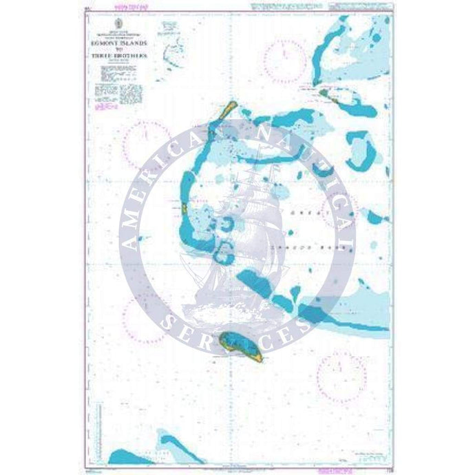 United Kingdom Hydrographic Office Chart Paper British Admiralty Nautical Chart 726: Indian Ocean, British Indian Ocean Territory, Chagos Archipelago, Egmont Islands to Three Brothers