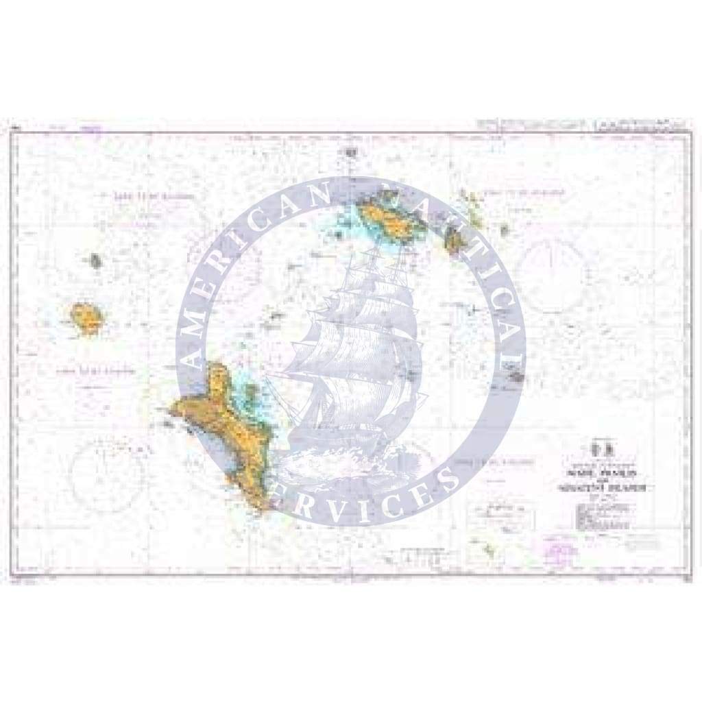 British Admiralty Nautical Chart 742: Mahe, Praslin and Adjacent Islands
