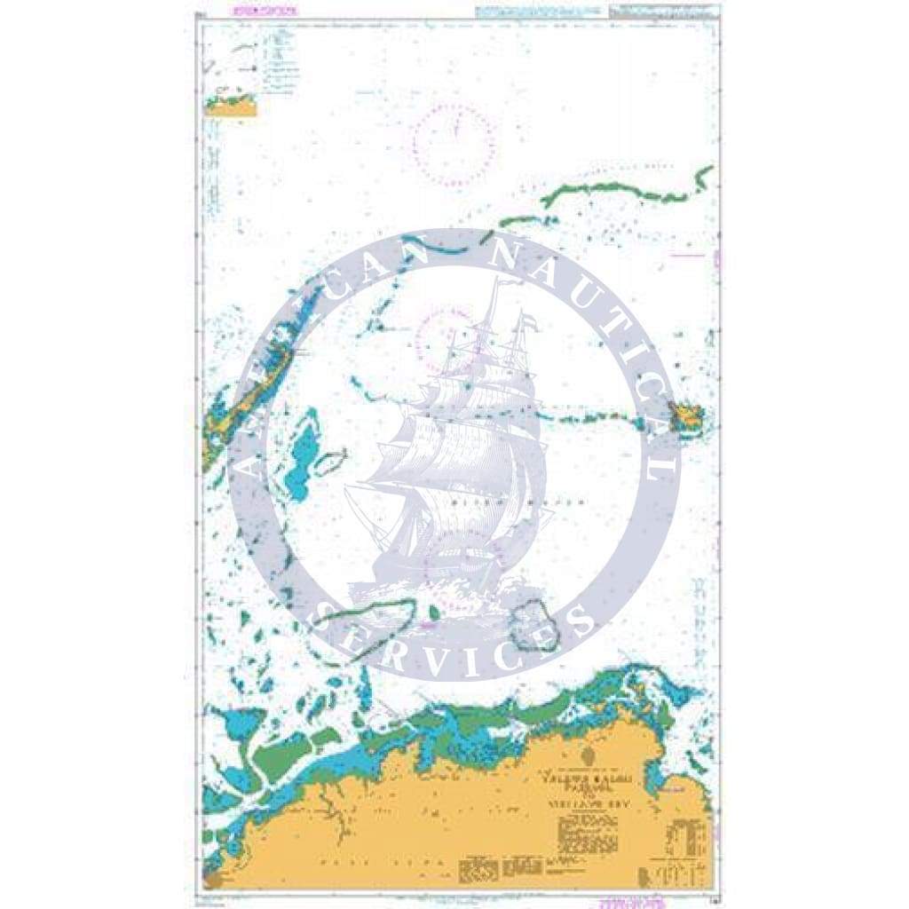 British Admiralty Nautical Chart 748: Yalewa Kalou Passage to Viti Levu Bay