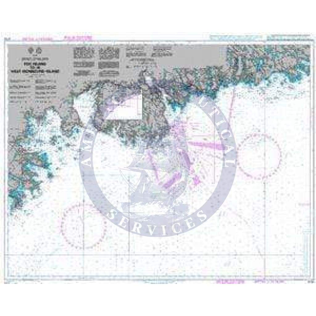 British Admiralty Nautical Chart 751: Egg Island to/a West Ironbound Island