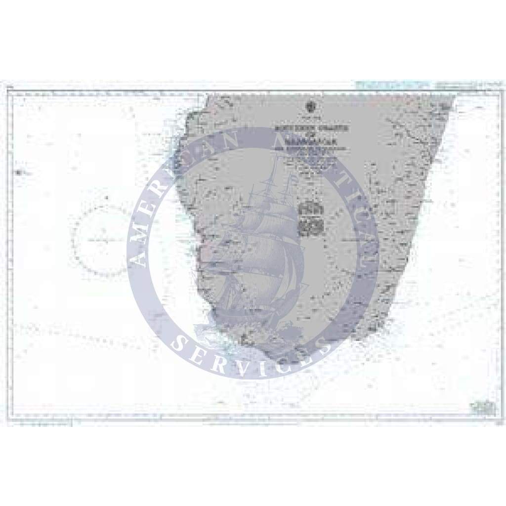 British Admiralty Nautical Chart 760: Baie d'Ampasilava to Mananjary