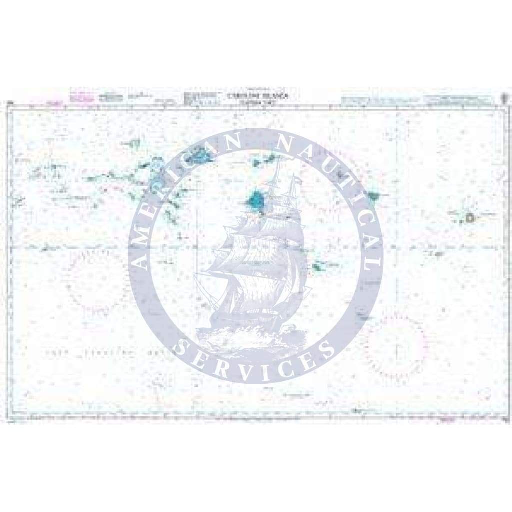 British Admiralty Nautical Chart 762: Caroline Islands (Eastern Part)
