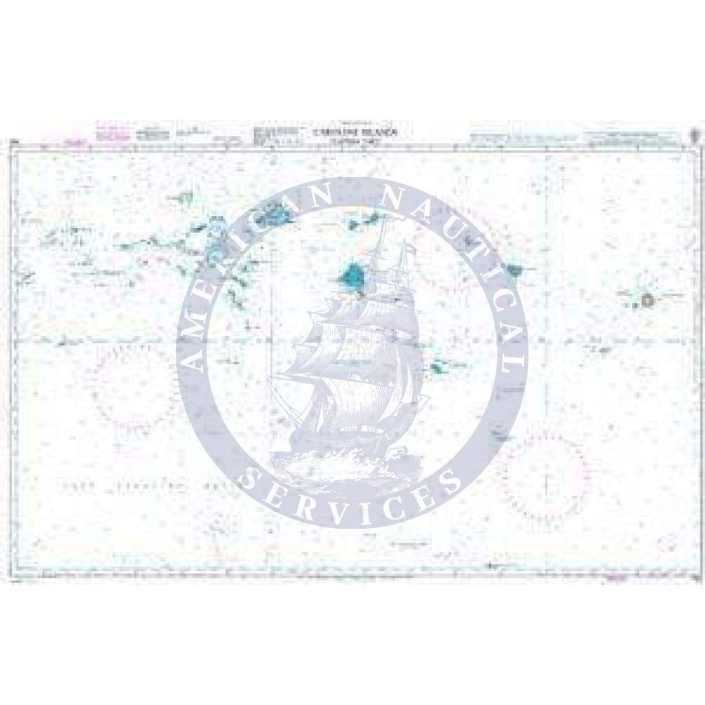 British Admiralty Nautical Chart 762: Caroline Islands (Eastern Part)