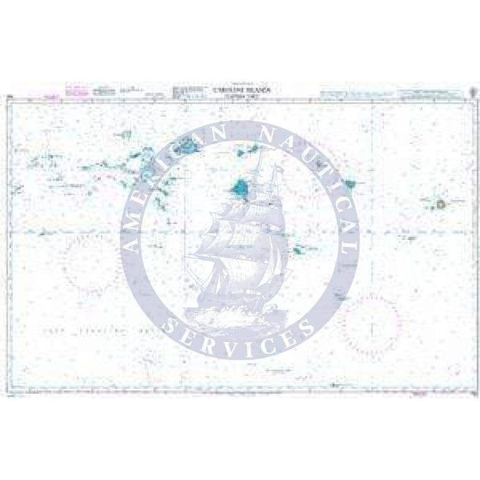 British Admiralty Nautical Chart 762: Caroline Islands (Eastern Part)