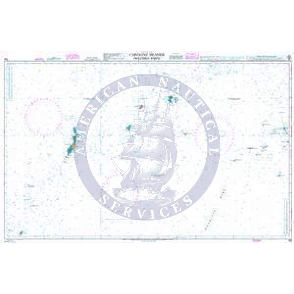 British Admiralty Nautical Chart  763: Caroline Islands (Western Part)