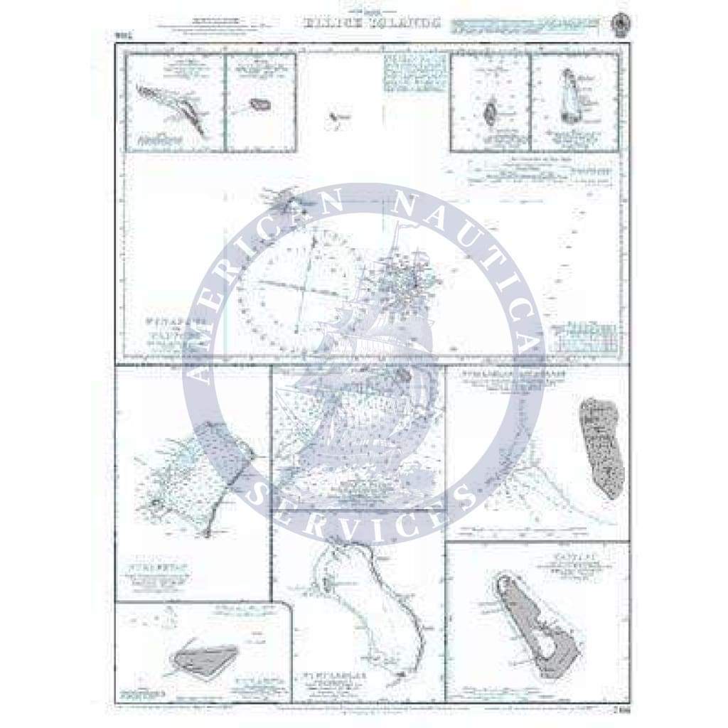 British Admiralty Nautical Chart 766: Ellice Islands - Amnautical