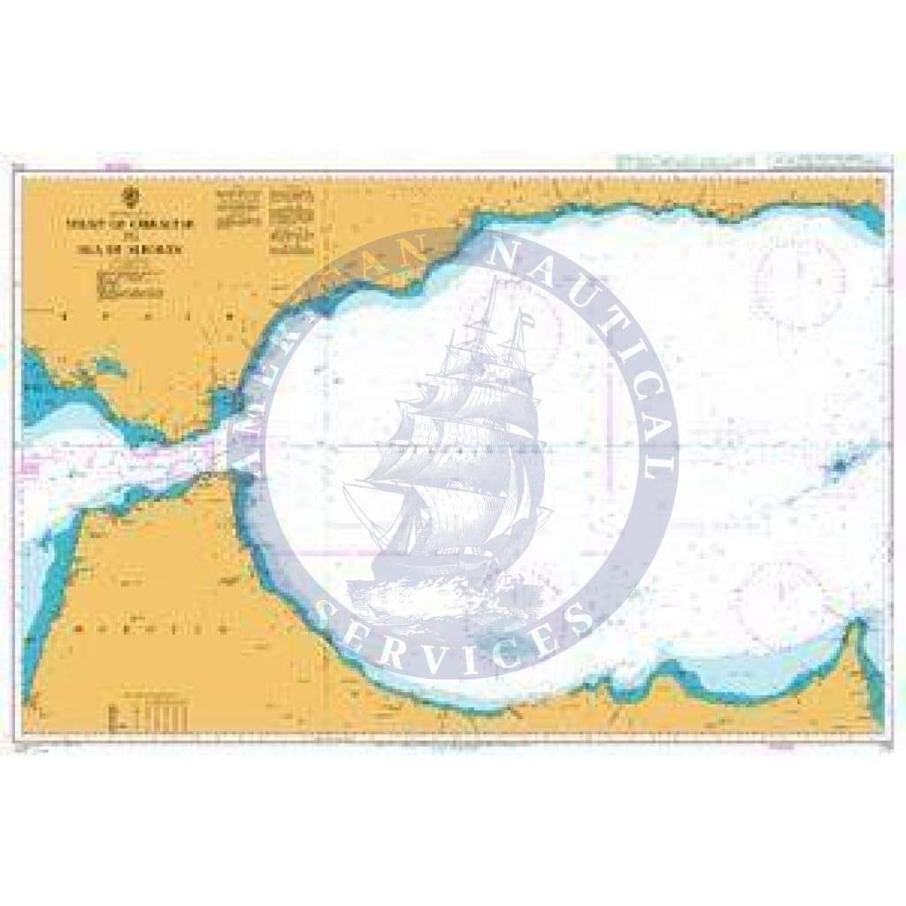 British Admiralty Nautical Chart 773: Strait of Gibraltar to Isla de Alborán