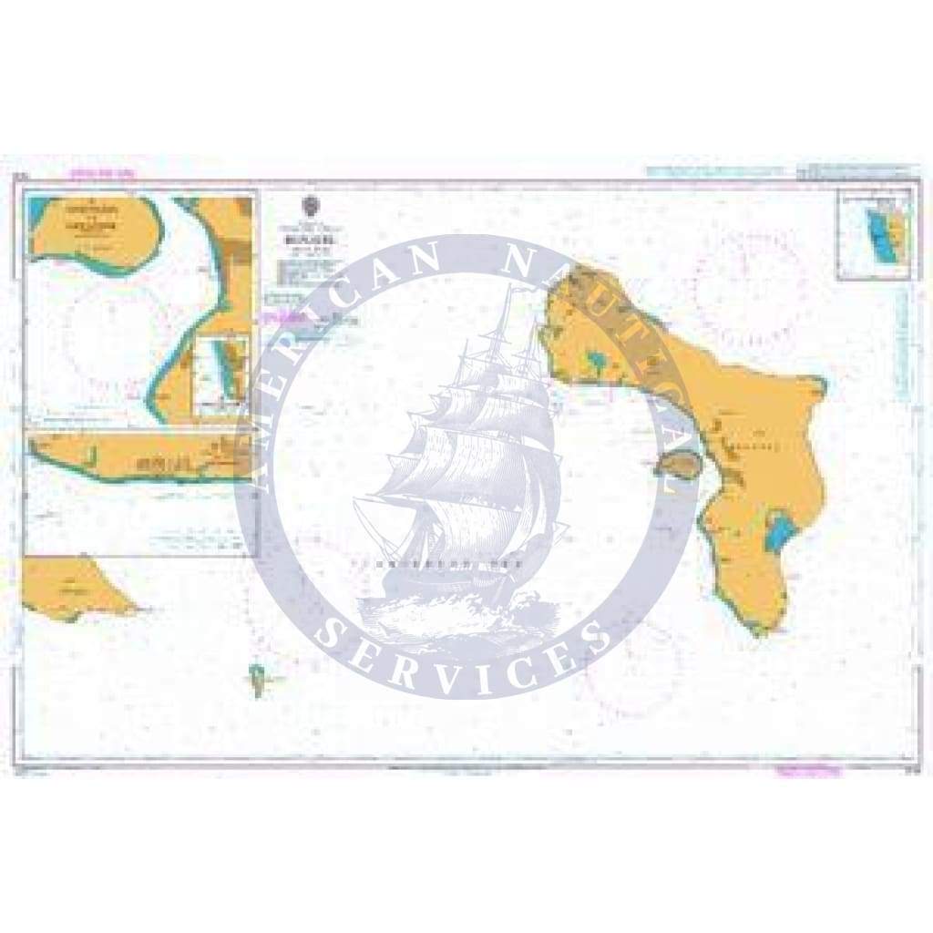 British Admiralty Nautical Chart 780: Bonaire