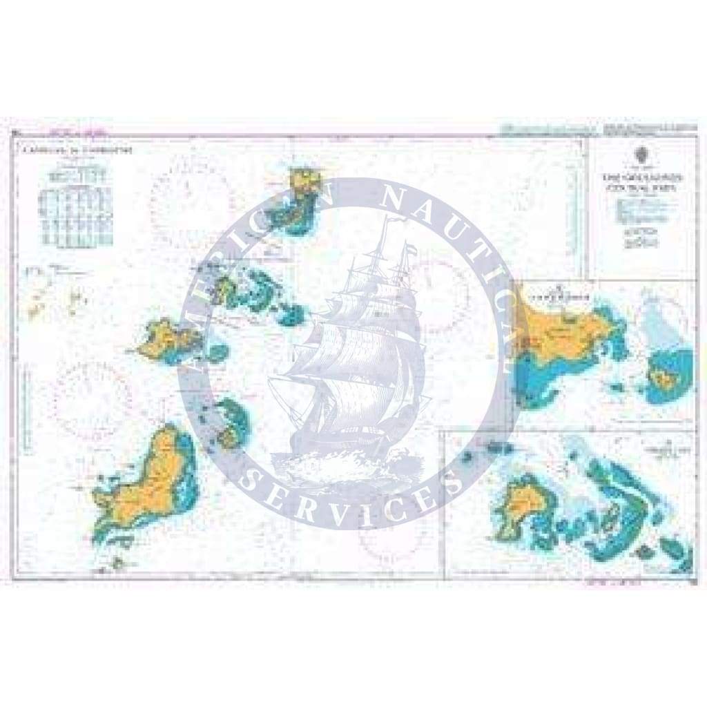 British Admiralty Nautical Chart 794: The Grenadines - Central Part