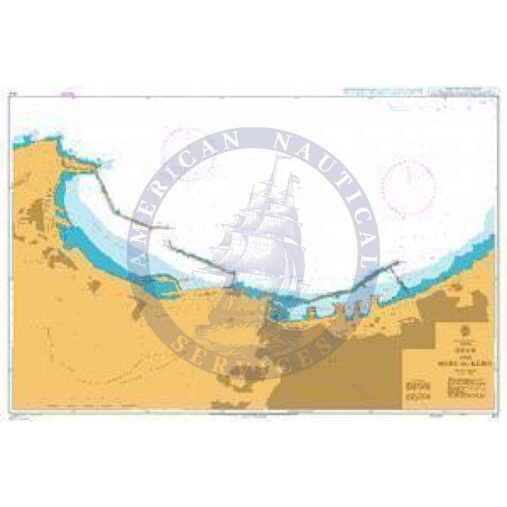 British Admiralty Nautical Chart 812: Oran and Mers-el-Kébir