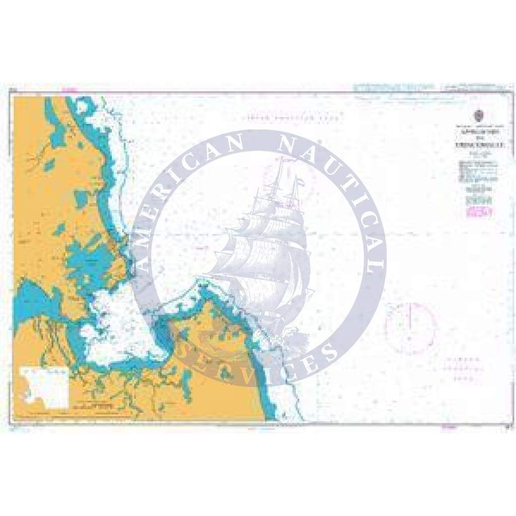 British Admiralty Nautical Chart 815: Approaches to Trincomalee