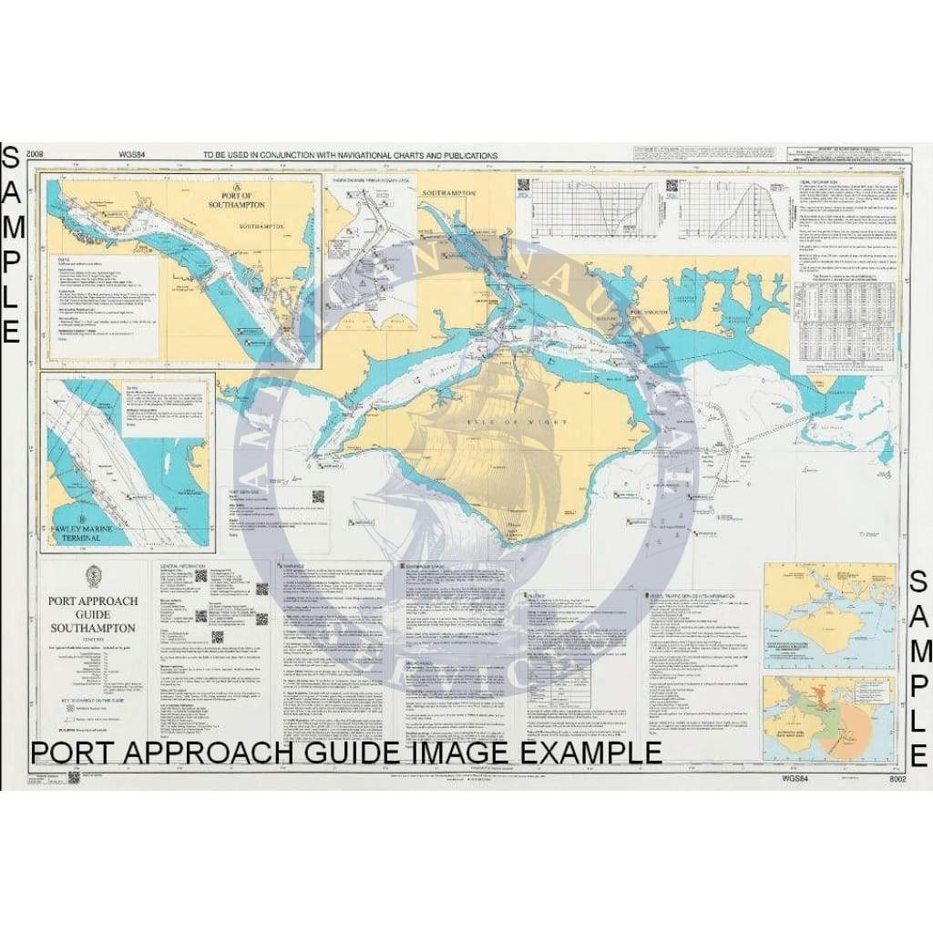 British Admiralty Nautical Chart 8263: Port Approach Guide Cardiff, Barry and Newport
