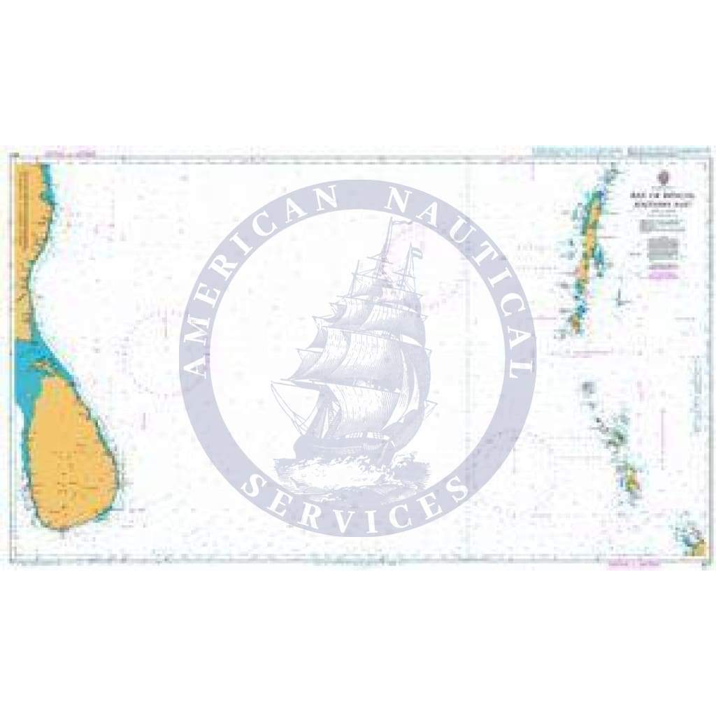 British Admiralty Nautical Chart 827: Bay of Bengal - Southern Part