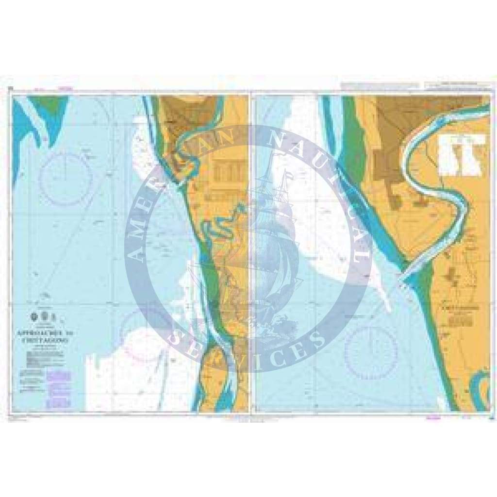 British Admiralty Nautical Chart  84: Bangladesh, Approaches to Chittagong