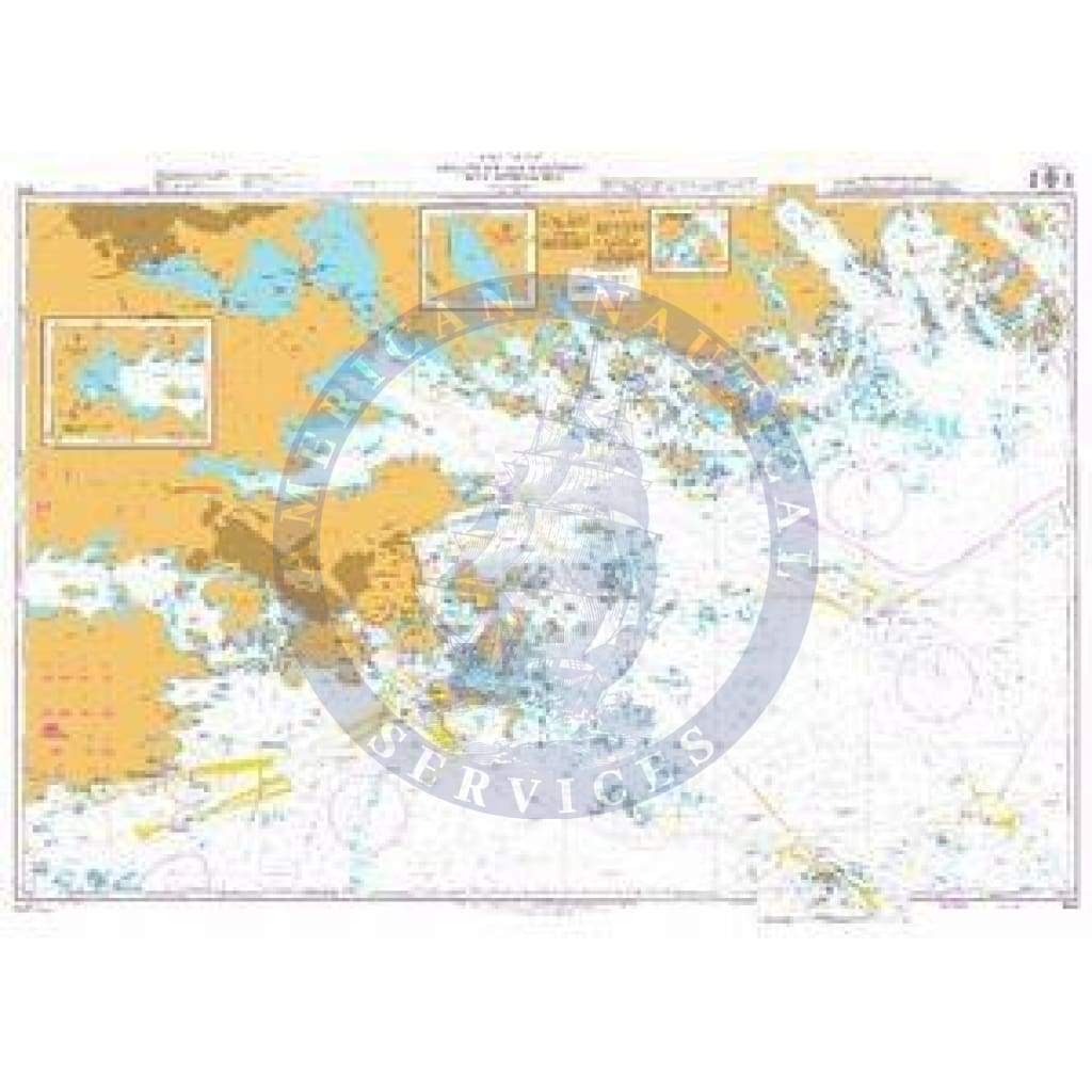 British Admiralty Nautical Chart 843: Sweden - East Coast, Oxelösund and Nyköping with Approaches