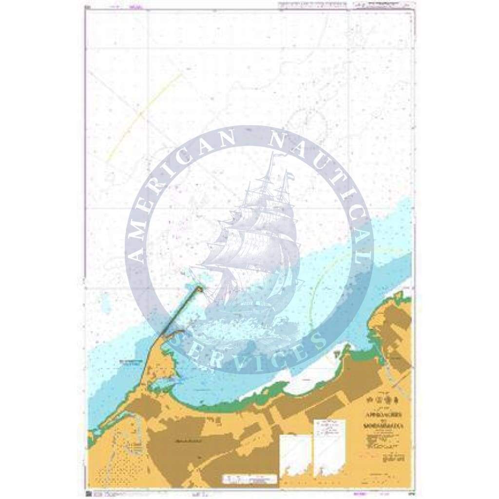 British Admiralty Nautical Chart 859: Morocco - West Coast, Approaches to Mohammadia