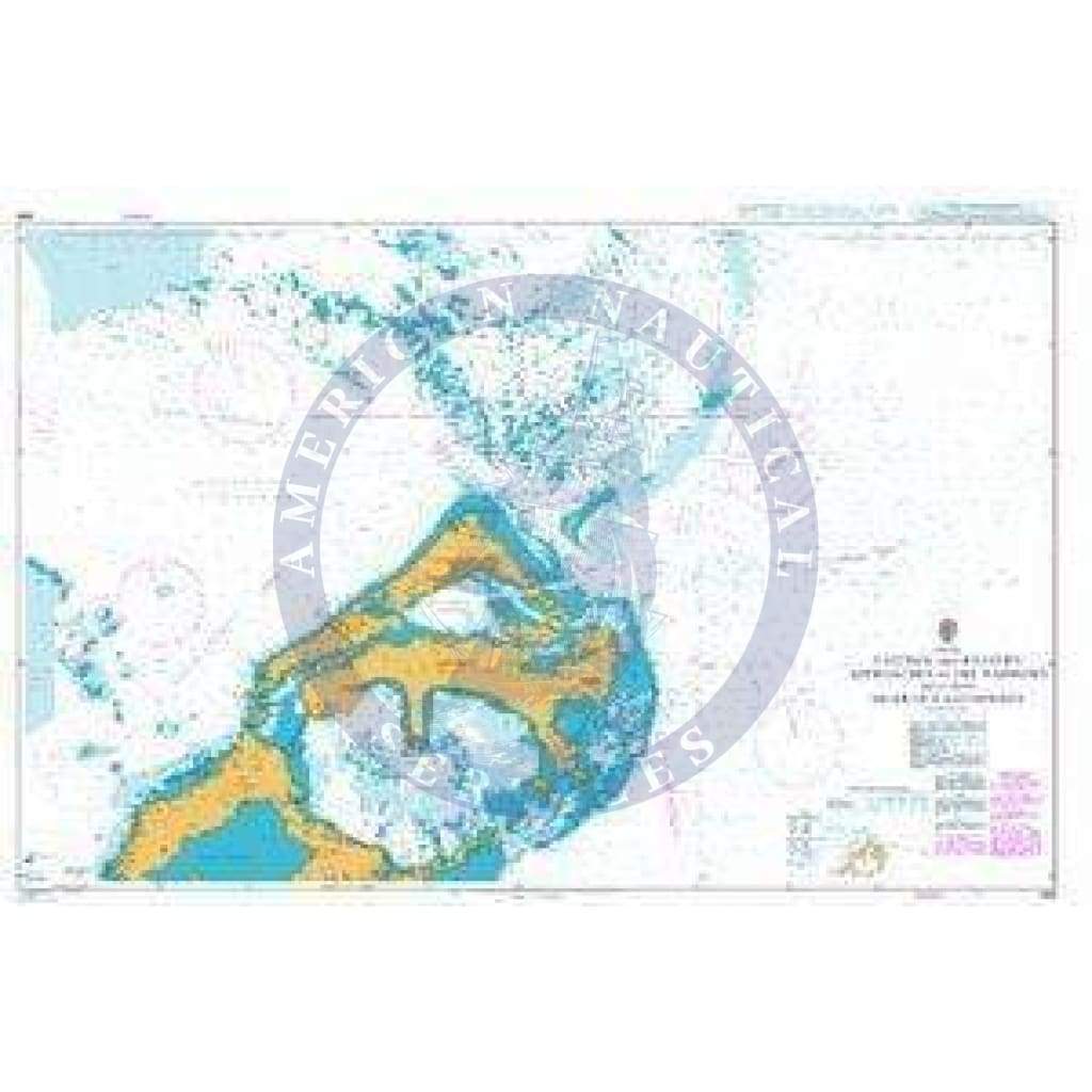 British Admiralty Nautical Chart 868: Bermuda, Eastern and Western Approaches to the Narrows including Murray`s Anchorage