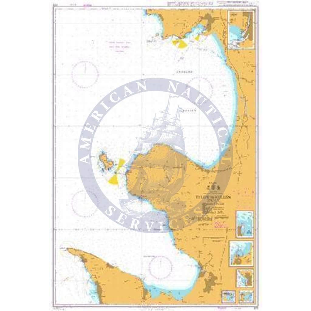 British Admiralty Nautical Chart 875: Sweden - West Coast, Tylön to Kullen