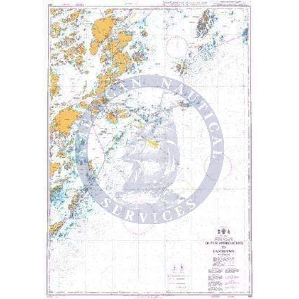 British Admiralty Nautical Chart 881: Sweden – East Coast, Stockholms Skärgård, Outer Approaches to Sandhamn