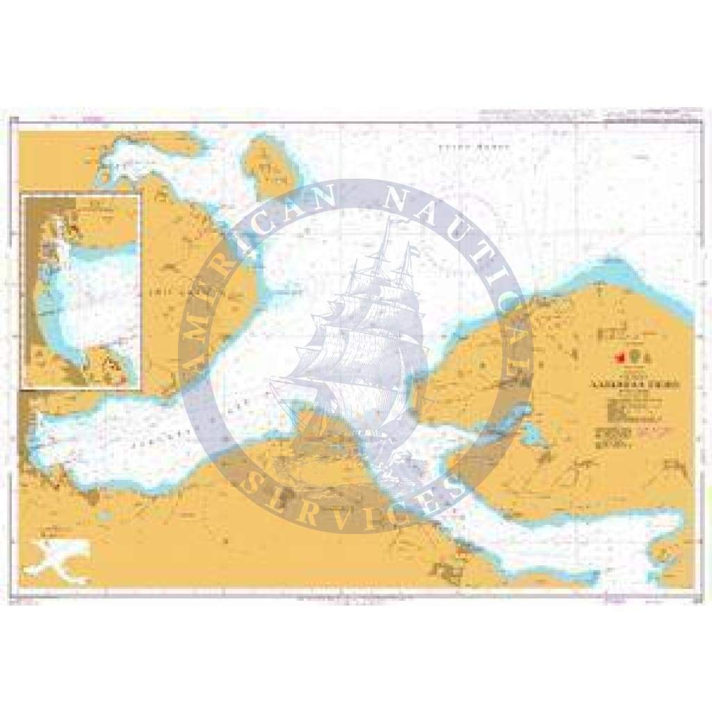 British Admiralty Nautical Chart 901: Denmark, Lillebælt, Aabenraa Fjord. Aabenraa