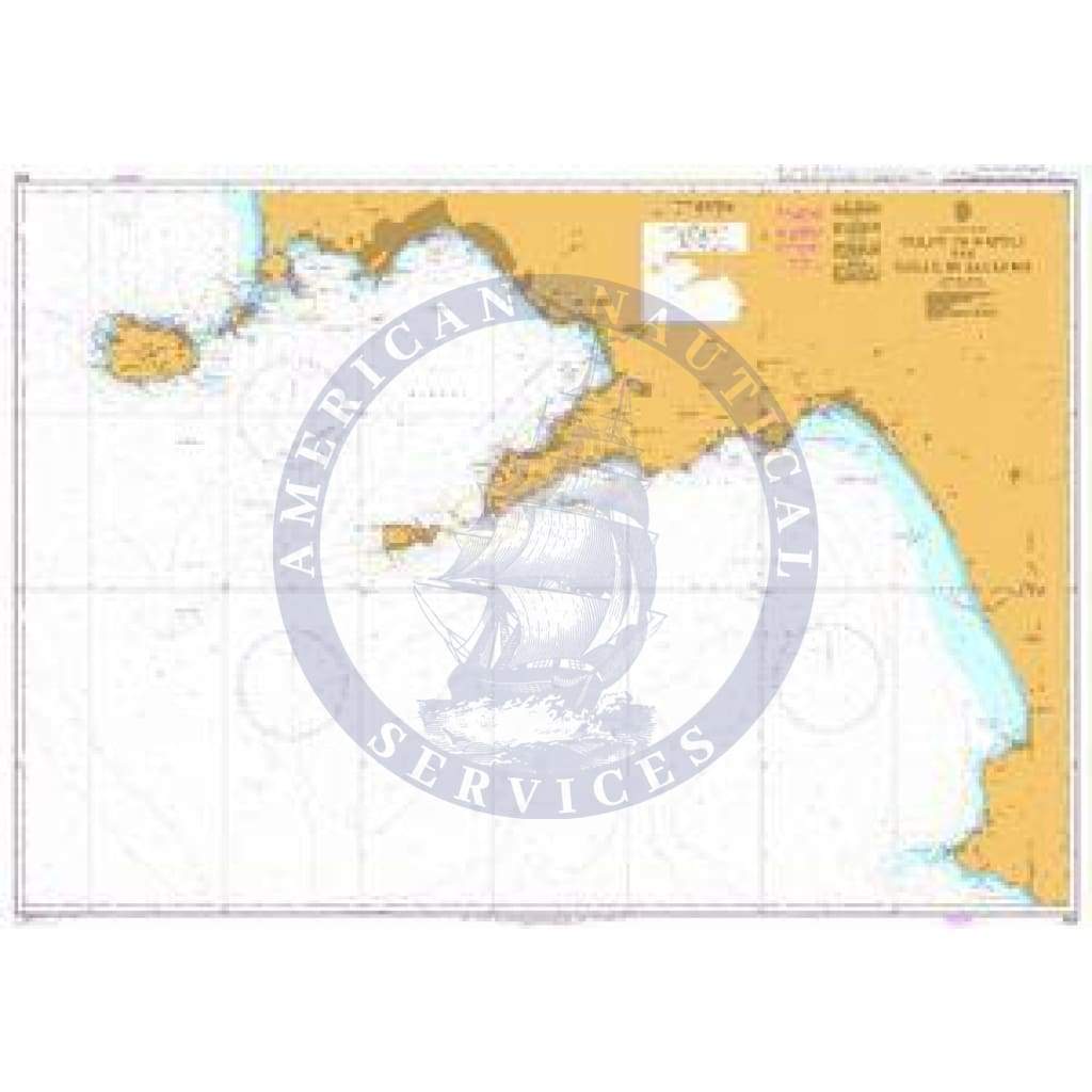 British Admiralty Nautical Chart 908: Italy – West Coast, Golfo di Napoli and Golfo di Salerno