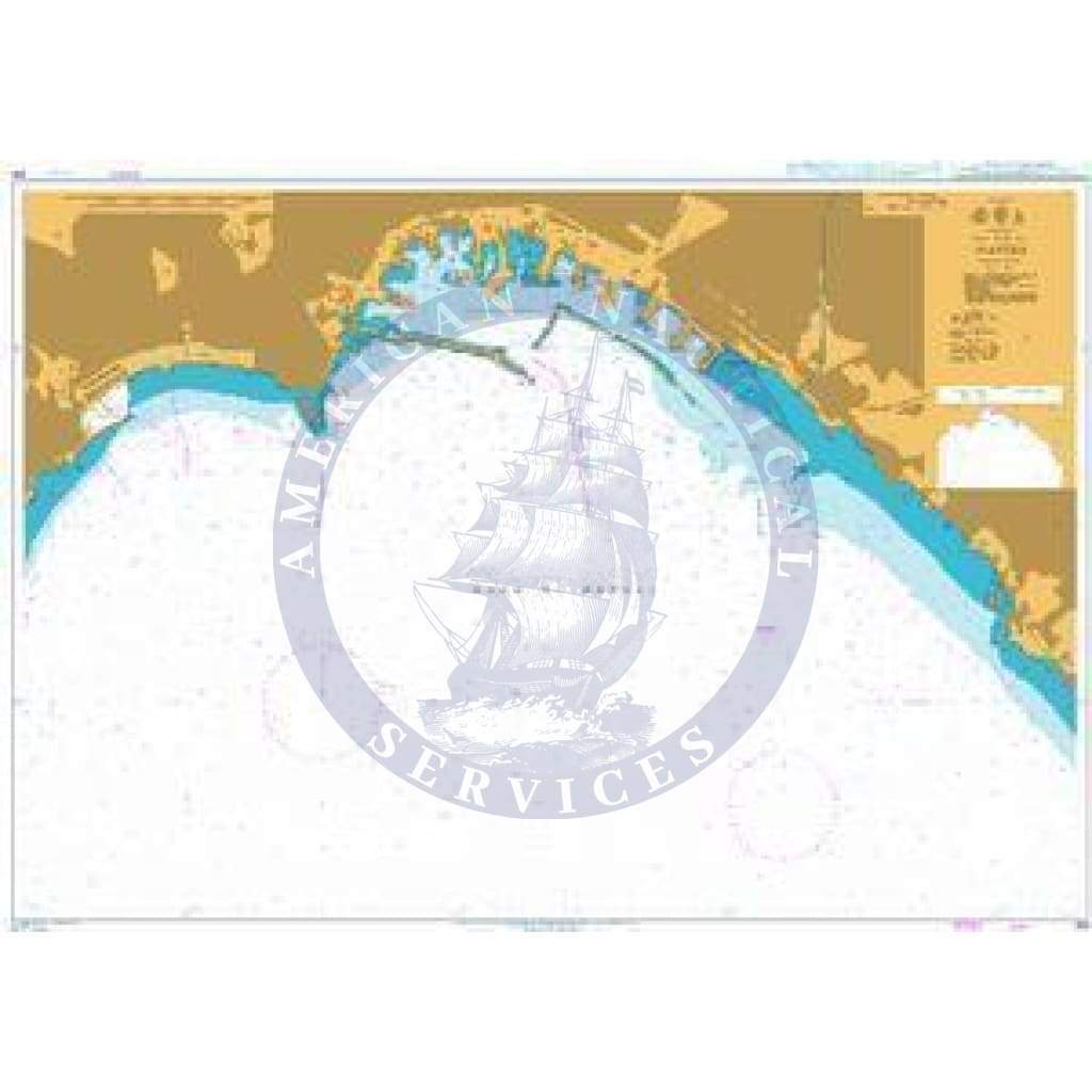 British Admiralty Nautical Chart 915: Napoli