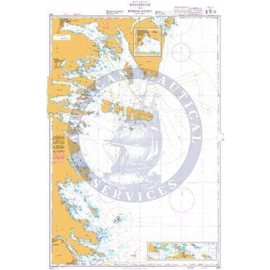 British Admiralty Nautical Chart 922: Sweden - East Coast, Hällgrund to Hornslandet