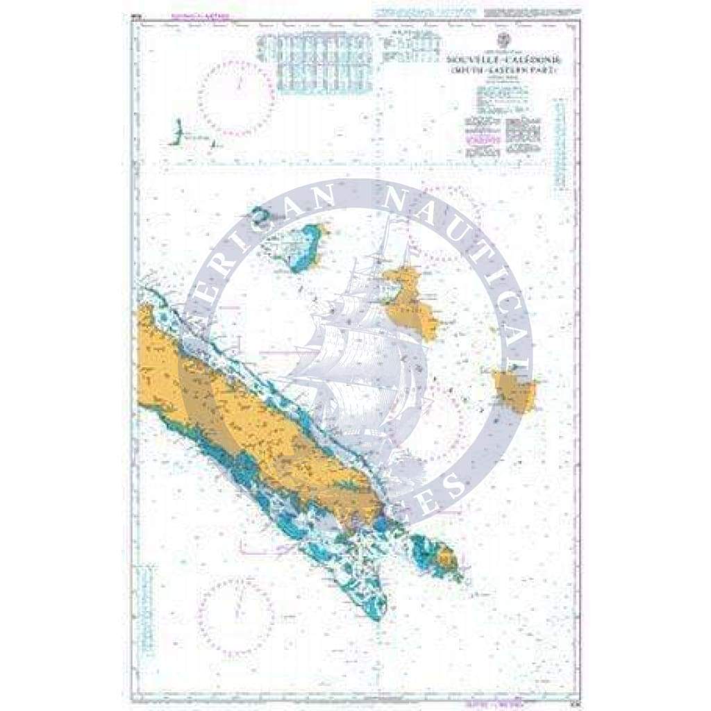 British Admiralty Nautical Chart 936: Nouvelle-Caledonie (South-eastern part)