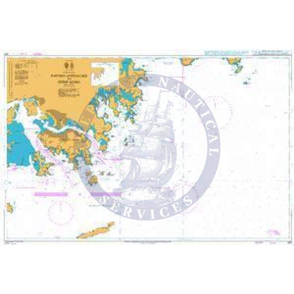 British Admiralty Nautical Chart 937: South China Sea, Eastern Approaches to Hong Kong