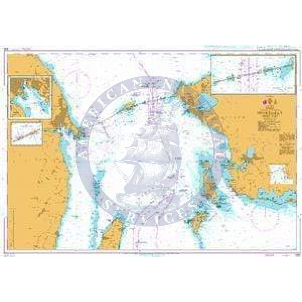British Admiralty Nautical Chart 938: Denmark, Entrance to the Baltic, Storebælt, Middle Part