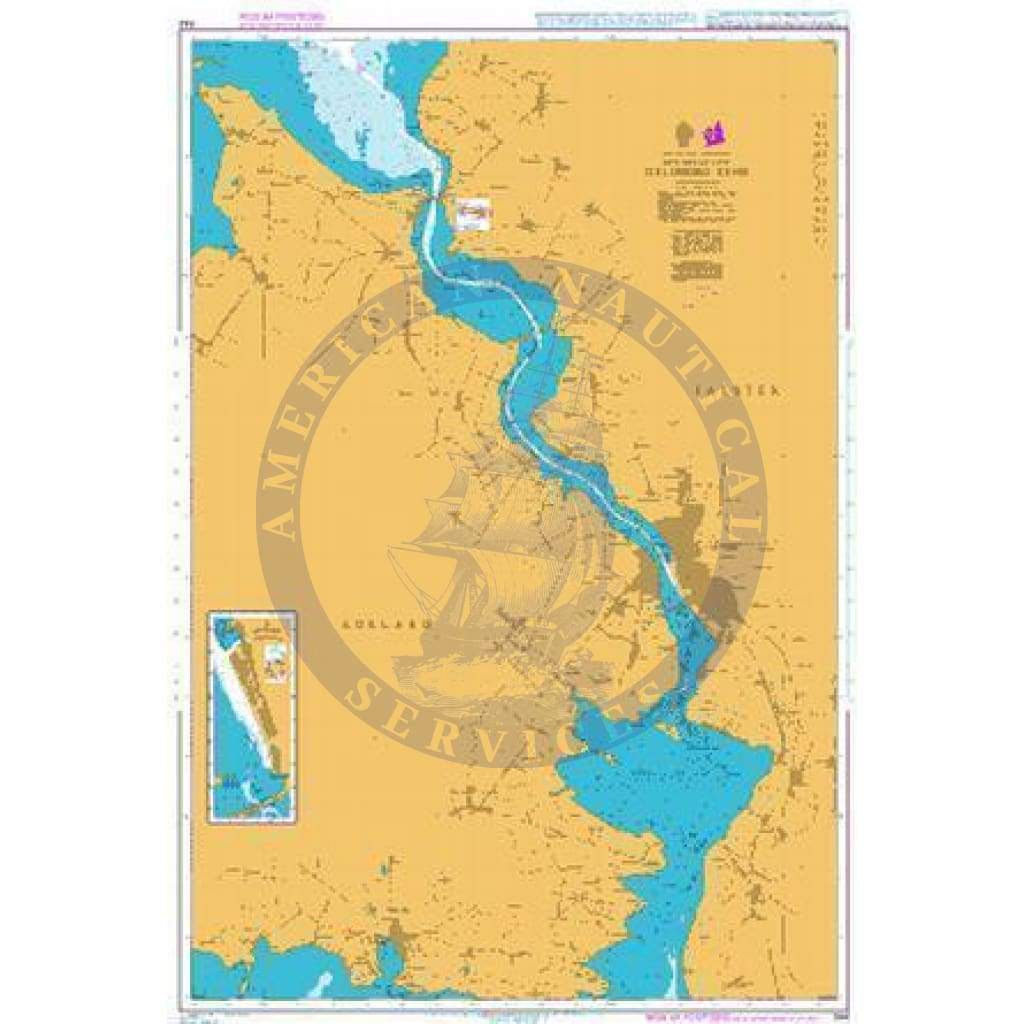 British Admiralty Nautical Chart 944: Guldborg Sund