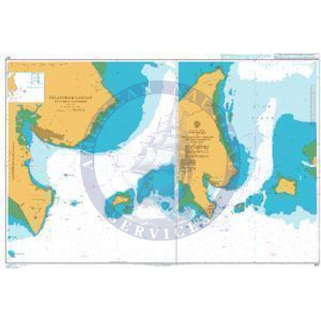 British Admiralty Nautical Chart 947: Approaches To Pelabuhan Labuan (Victoria Harbour)