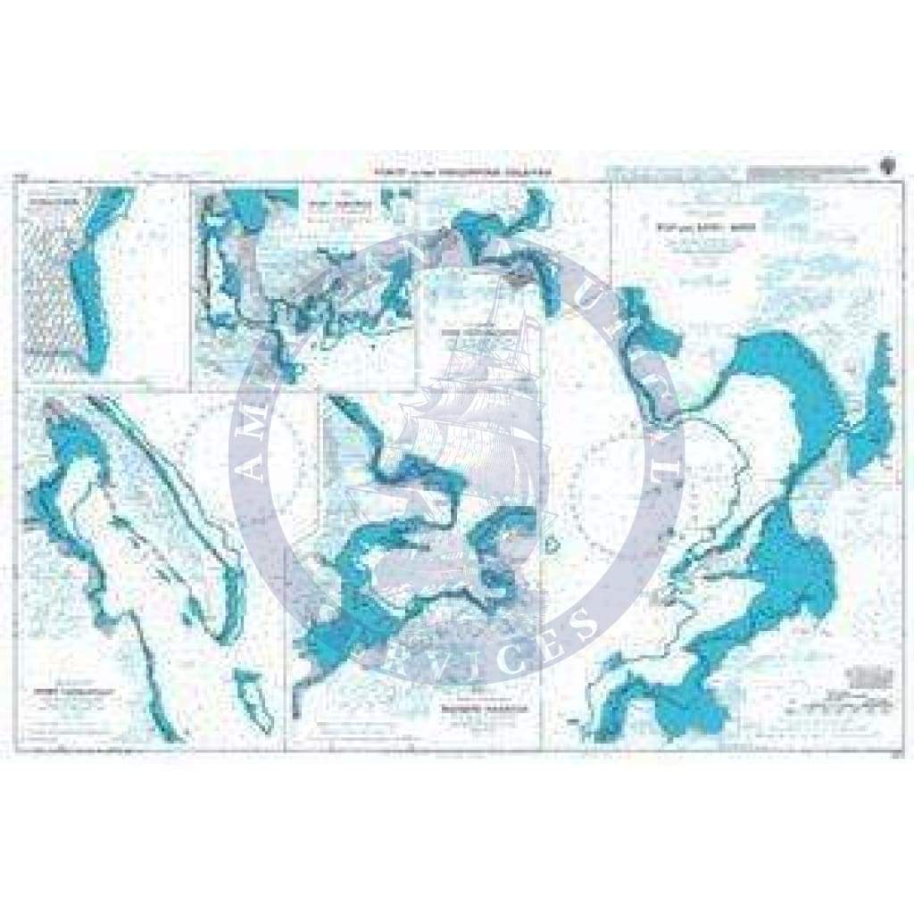 British Admiralty Nautical Chart 962: Ports in the Philippine Islands