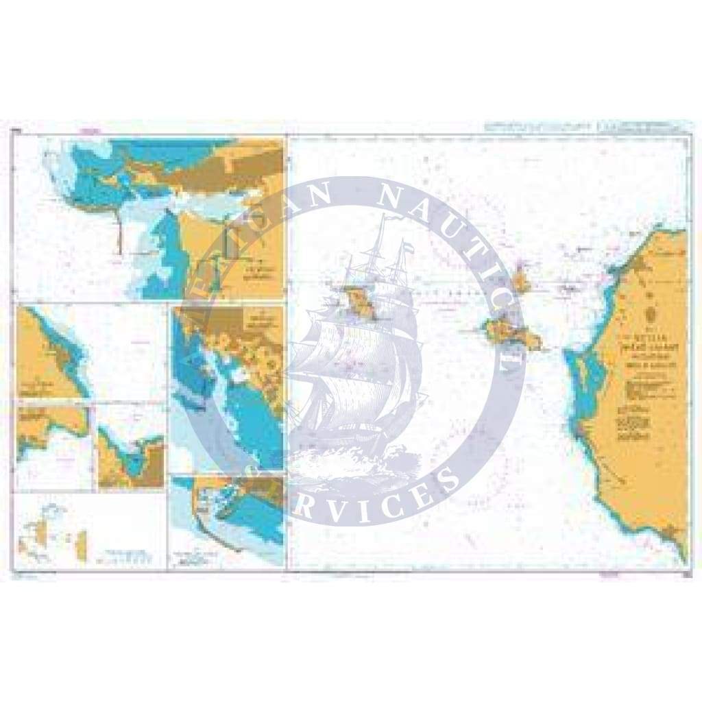 British Admiralty Nautical Chart 964: Italy, Sicilia West Coast including Isole Egadi