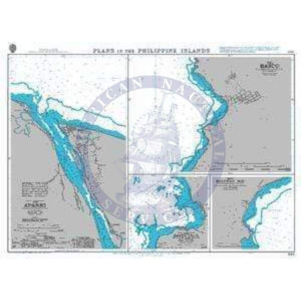 British Admiralty Nautical Chart 989: Plans in the Philippine Islands