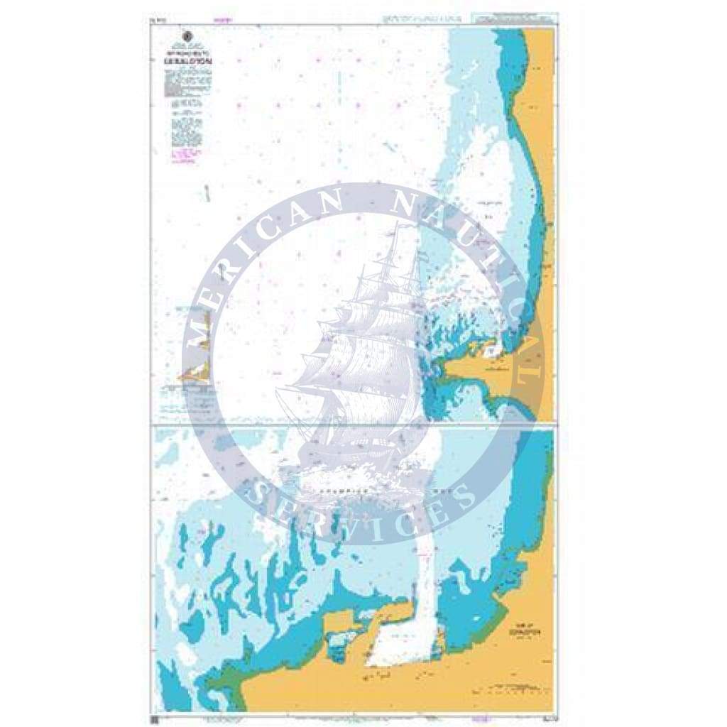 British Admiralty Nautical Chart AUS81: Australia - West Coast - Western Australia - Approaches to Geraldton
