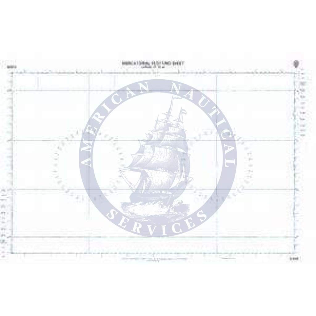 British Admiralty Nautical Chart D6340: Lat. 57° to 60° N. and S. 949 x 606mm