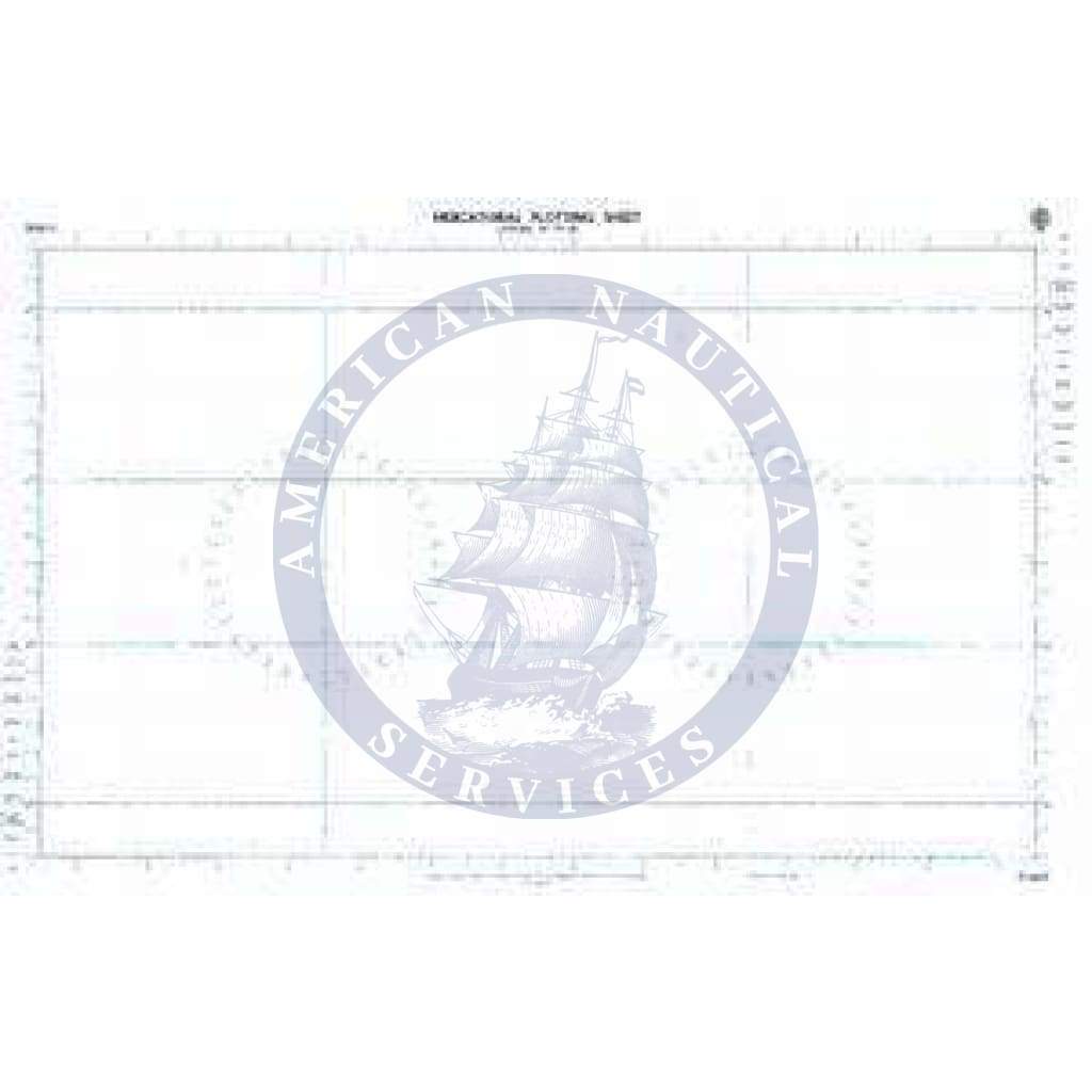 British Admiralty Nautical Chart D6342: Lat. 63° to 66° N. and S. 995 x 607mm