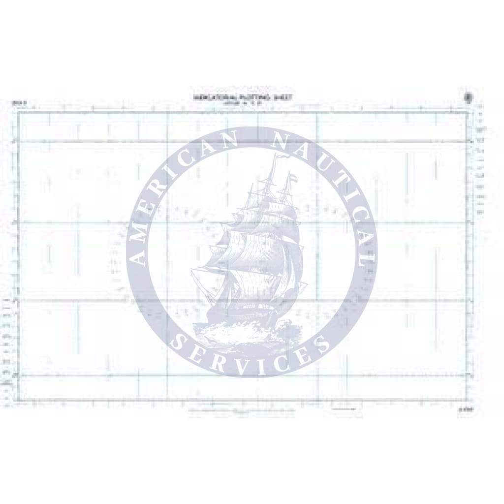 British Admiralty Nautical Chart D6343: Lat. 66° to 69° N. and S. 949 x 607mm