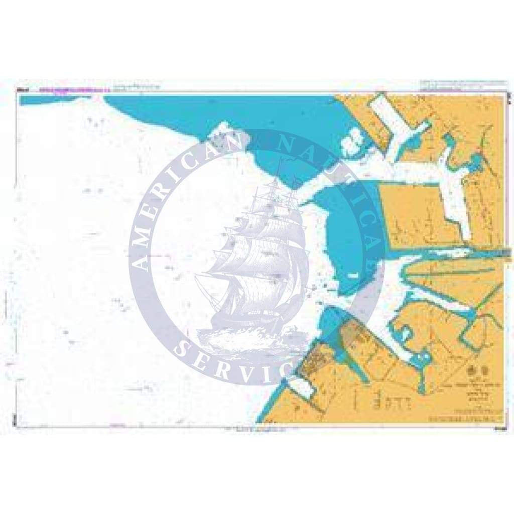 British Admiralty Nautical Chart JP1086: Middle Part of Chiba Ko