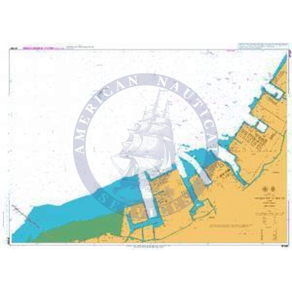 British Admiralty Nautical Chart JP1087: Southern Part of Chiba Ko