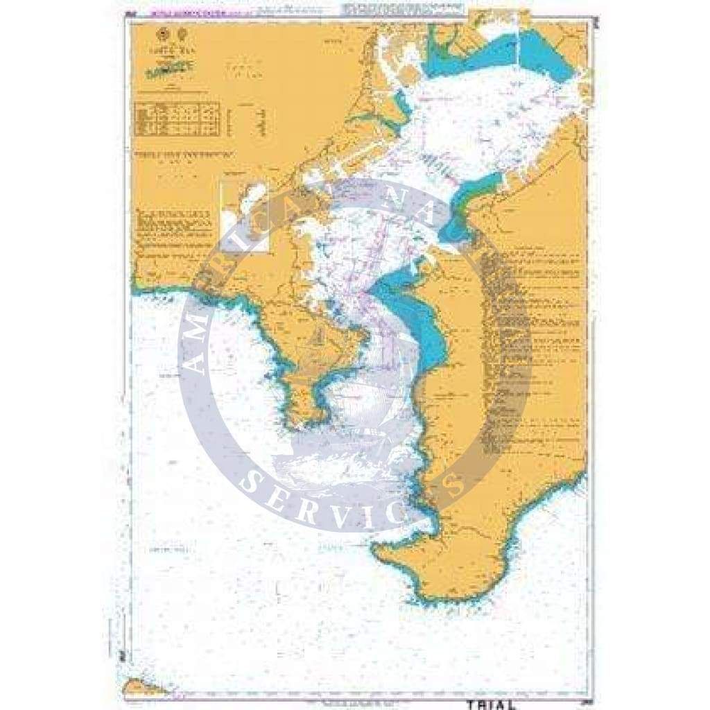 British Admiralty Nautical Chart JP90: Tokyo Wan