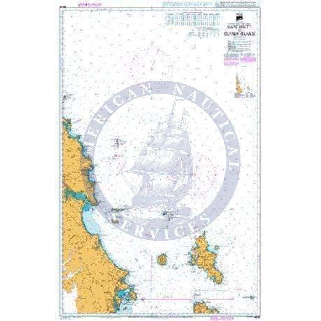 British Admiralty Nautical Chart NZ52: Cape Brett to Cuvier Island (Repanga Island)
