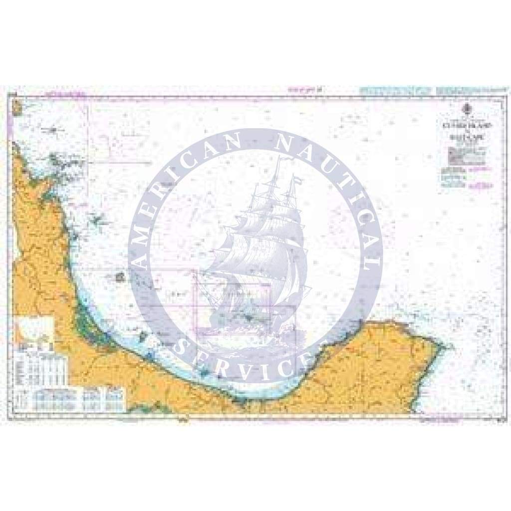 British Admiralty Nautical Chart NZ54: Cuvier Island (Repanga Island) to East Cape