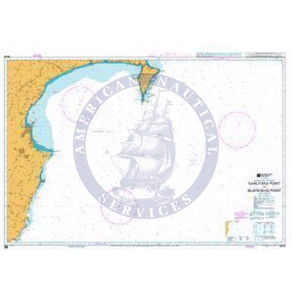 British Admiralty Nautical Chart NZ56: Kahutara Point to Blackhead Point