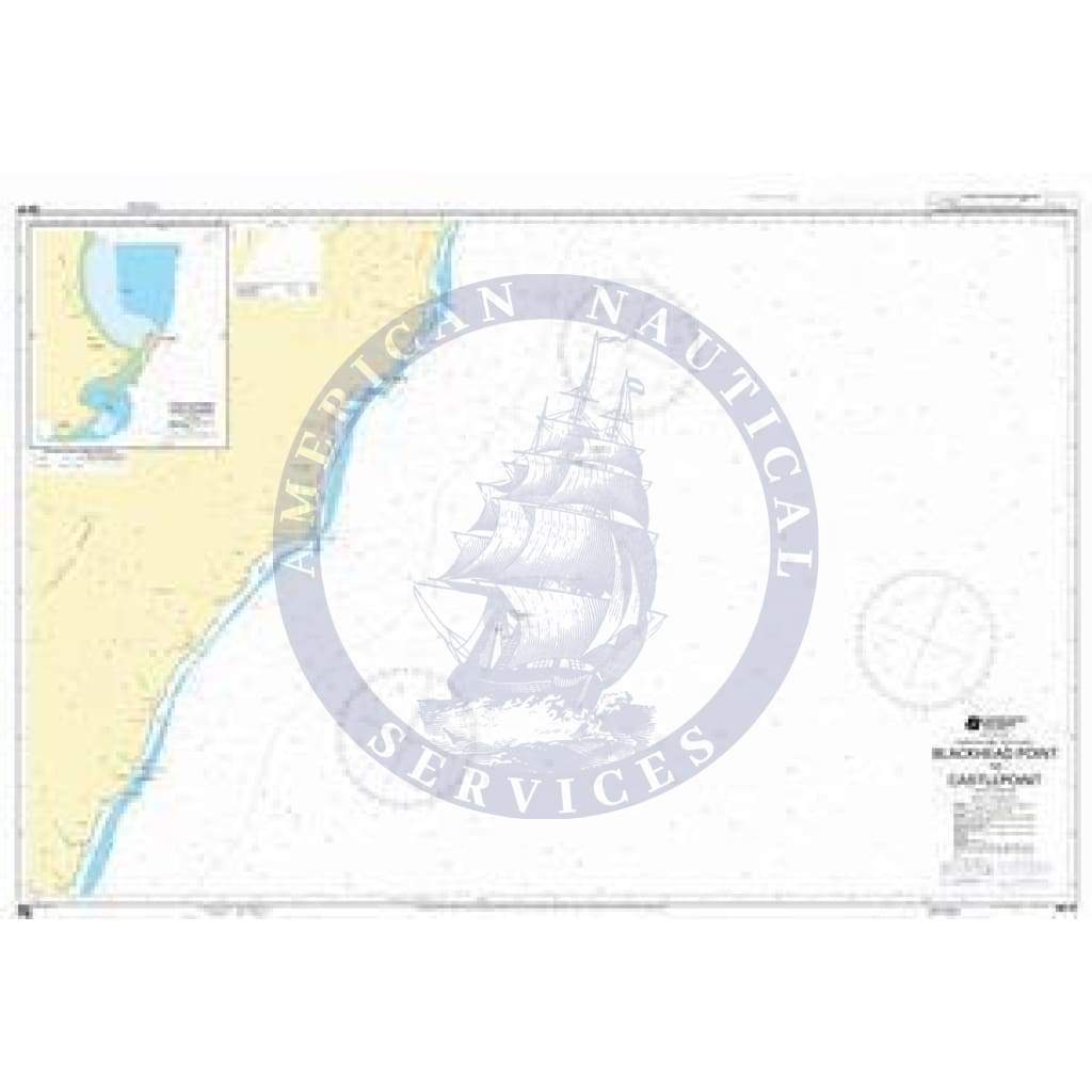 British Admiralty Nautical Chart NZ57: Blackhead Point to Castlepoint