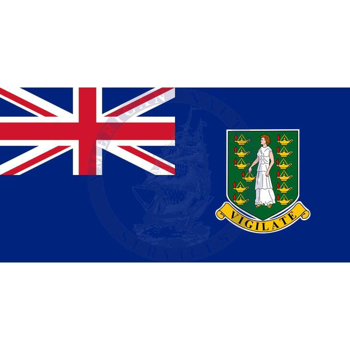 British Virgin Islands Country Flag | BVI Flag - Amnautical
